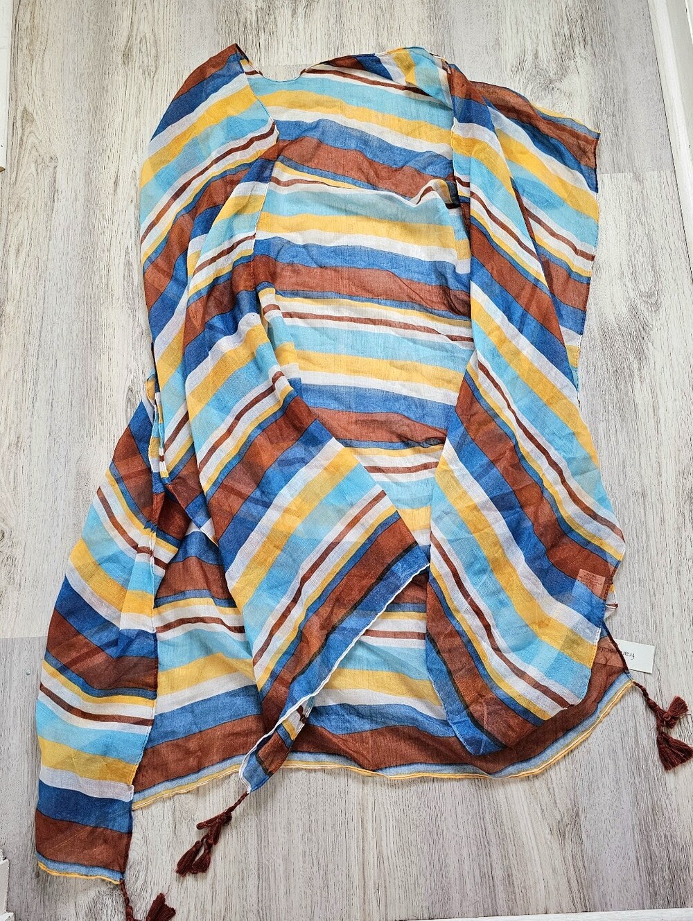 New Francescas Breezy Ultra Lightweight Tassel Kimono